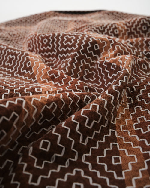 Kakishibu Noragi Sashiko Shirt - Meadow