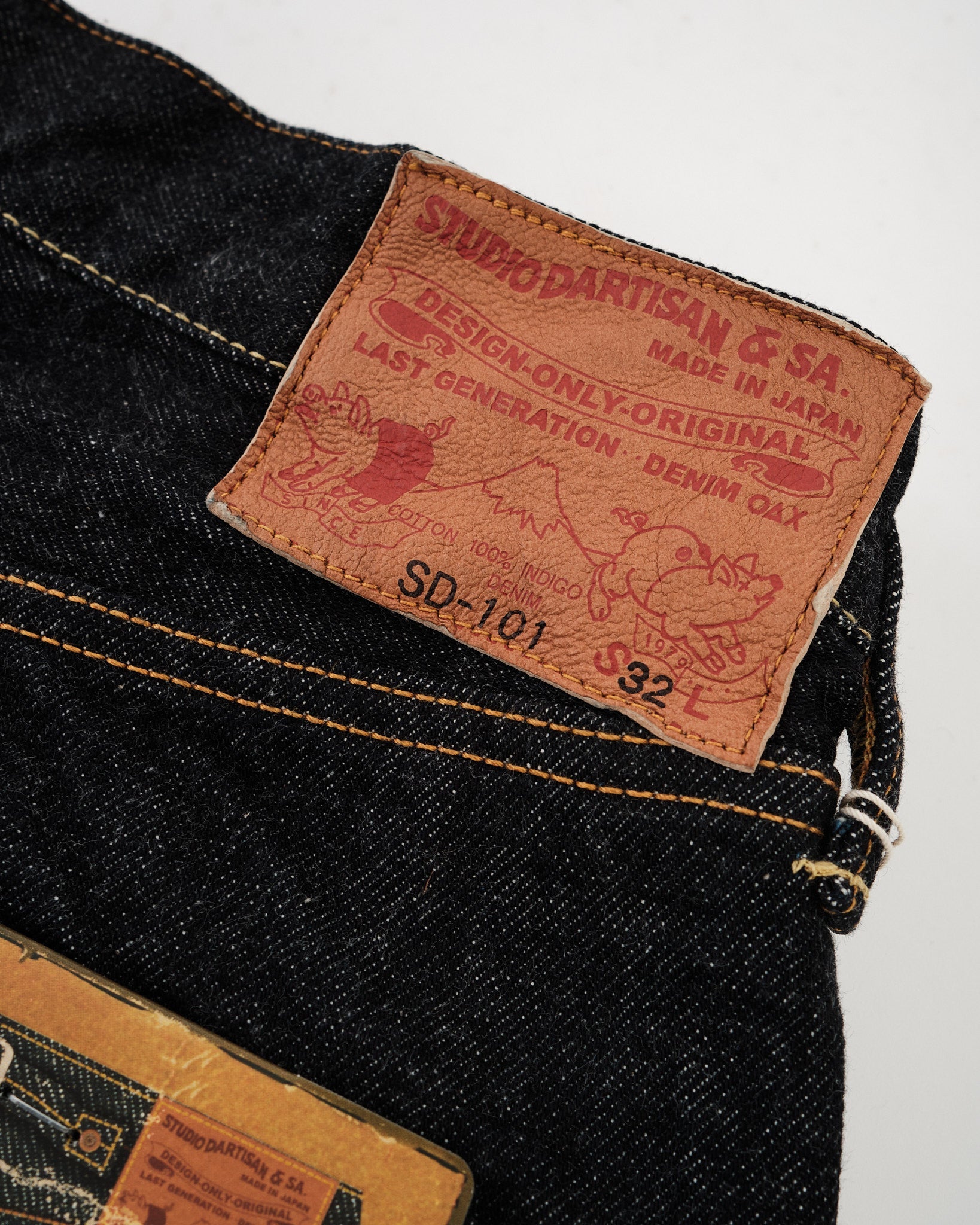 STUDIO D'ARTISAN | SD-101 Regular Straight One Wash | MEADOW